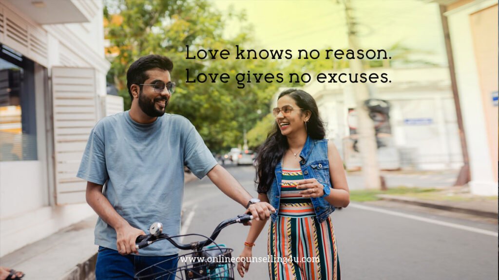 Love knows no reason. Love gives no excuses. - love failure qoutes