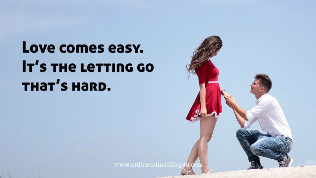 Love comes easy. It’s the letting go that’s hard.