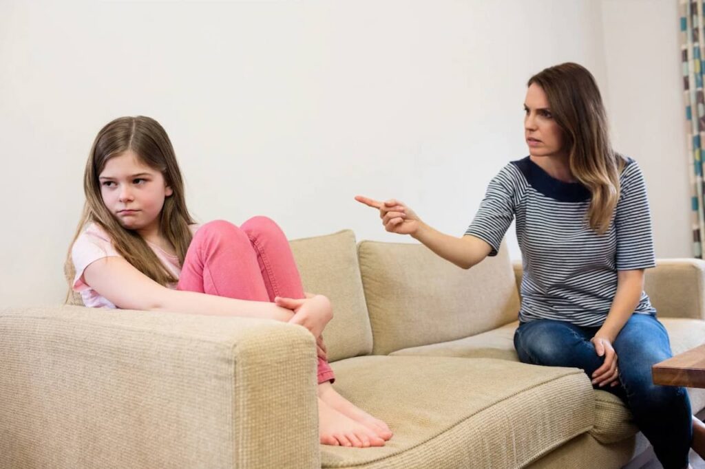 Stop talking harshly with child