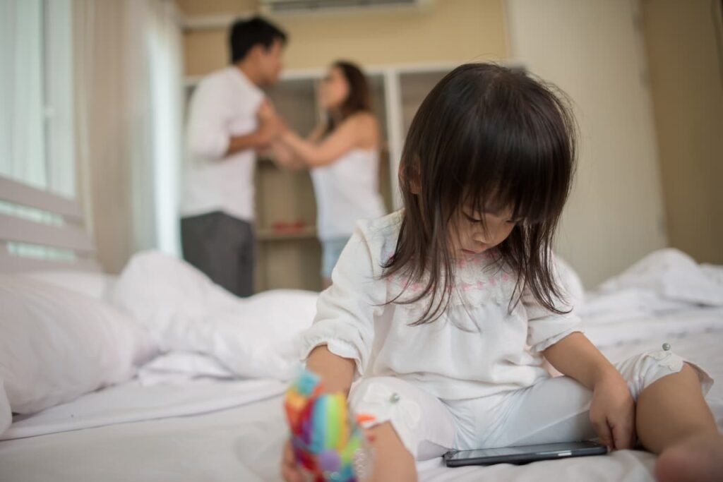 Kids trauma due to unhappy marriage