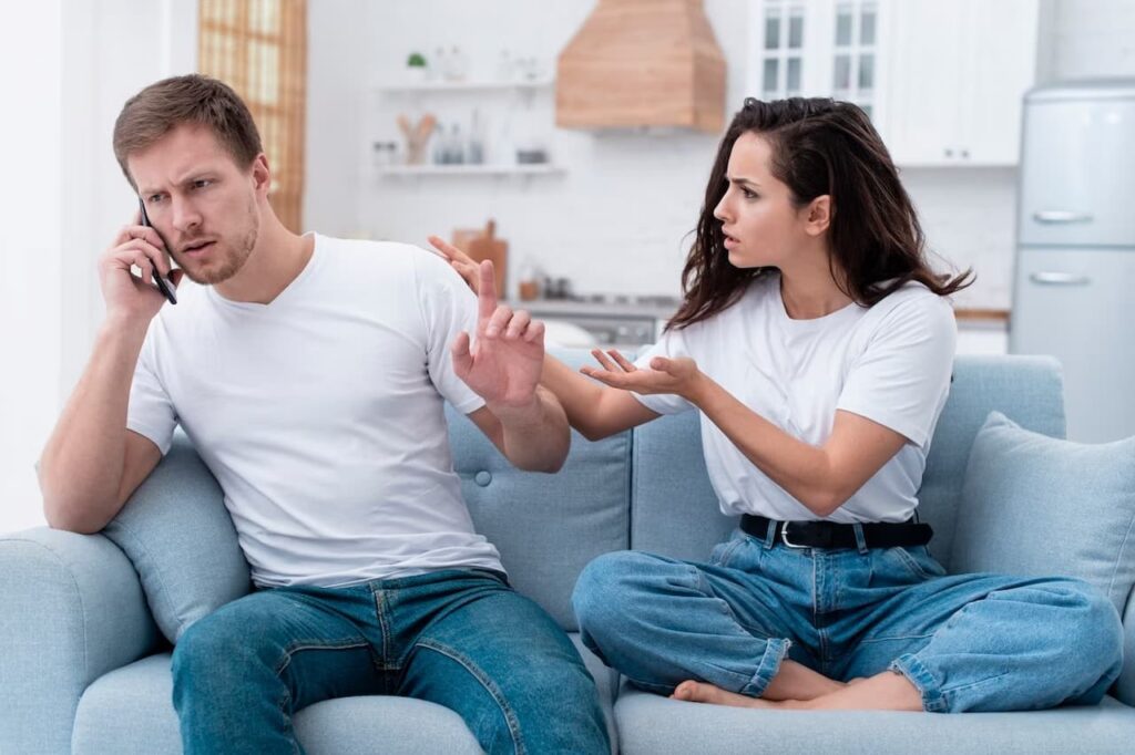 Partner criticism or complaining in relationship