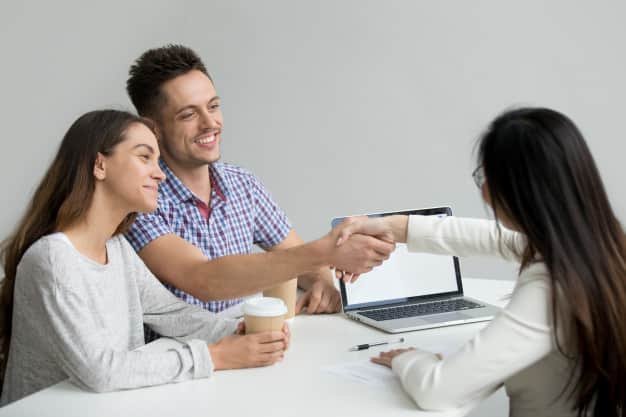 Happy couple pre marriage counselling